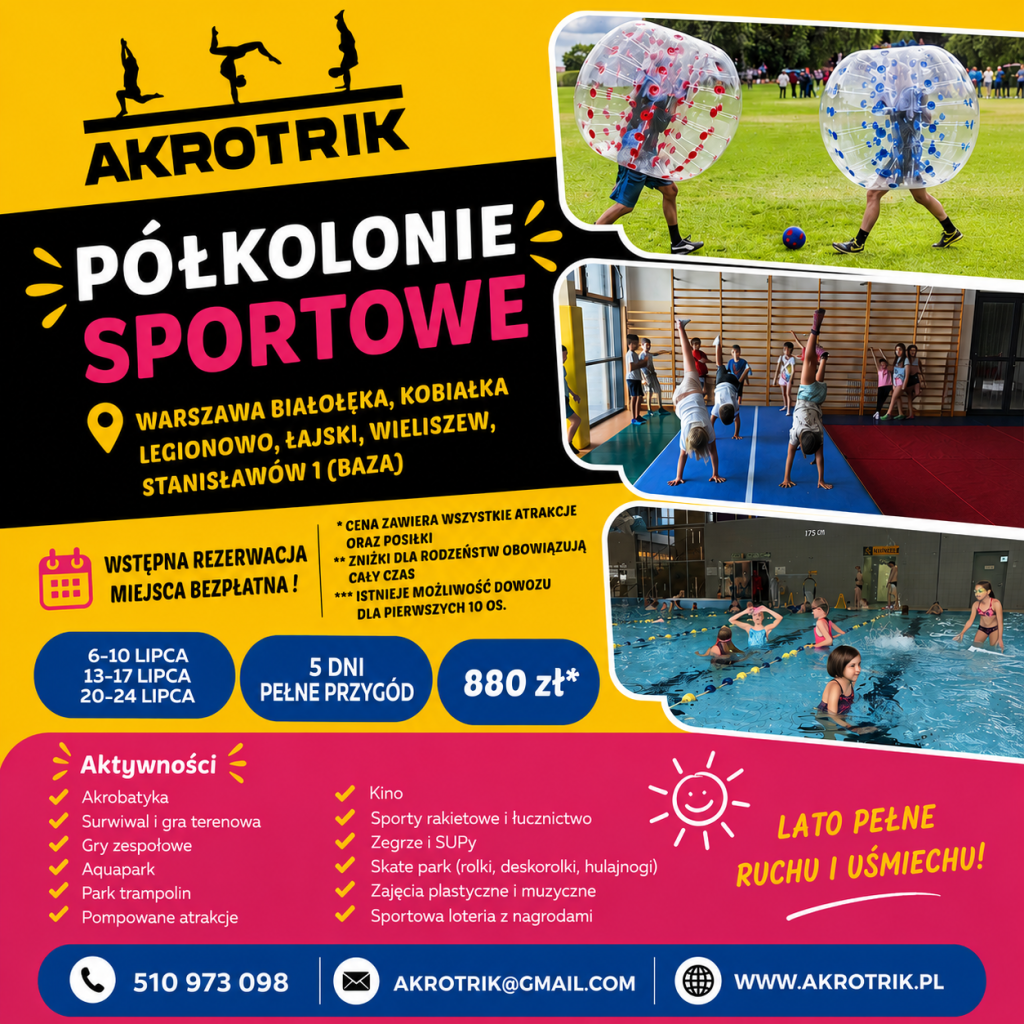 półkolonie warszawa białołęka